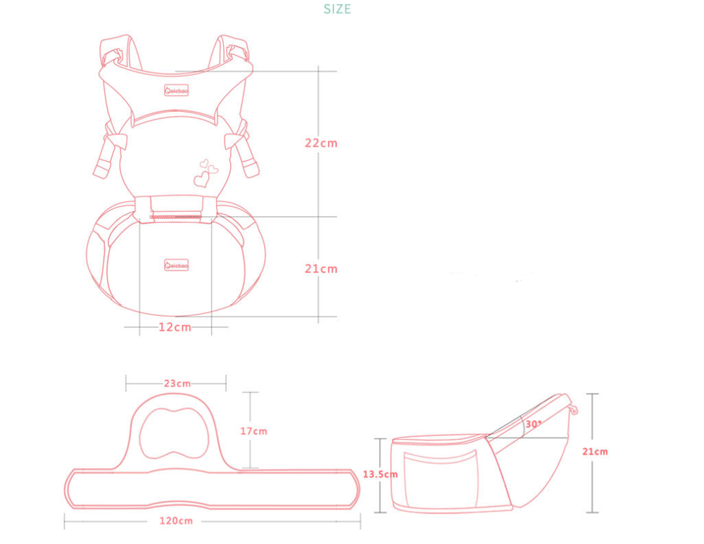 Multifunctional baby carrier - Minihomy