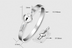 Titanium steel couple bracelet concentric lock bracelet