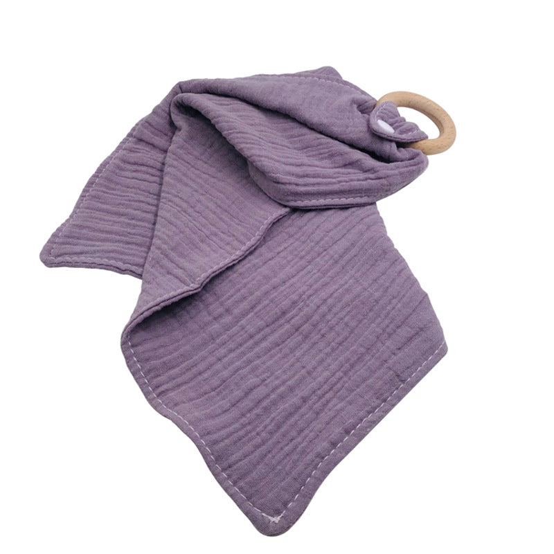 Baby Saliva towel with Wooden Teether