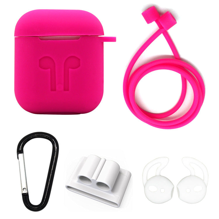 Compatible with Apple Applicable airpods thick bluetooth headset charging box anti-fall silicone storage box - Minihomy