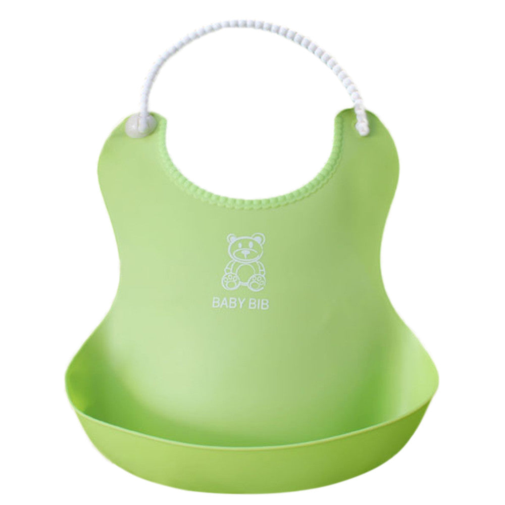 Kid Infant Bibs Baby Soft Silicone Bib