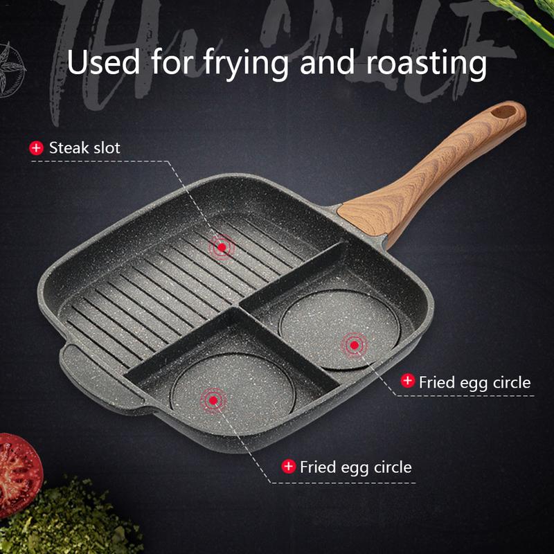 Maifanshi fried steak pot multi-function household omelette pan pan induction cooker non-stick pan - Minihomy