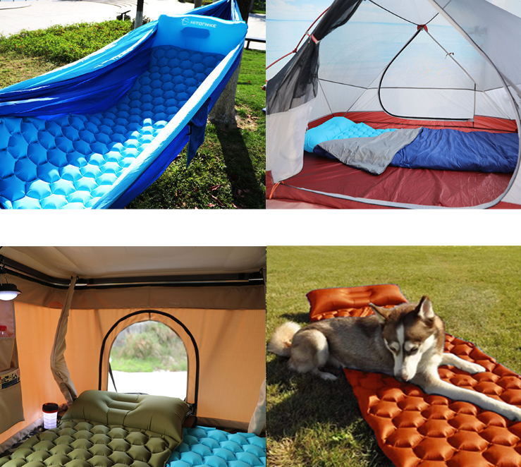 Outdoor Camping Inflatable Honeycomb Mattress Tent Sleeping Mat - Minihomy