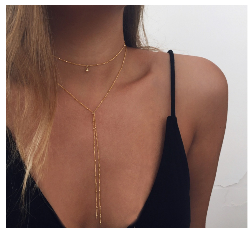 Stardust Multilayer Lariat Necklace