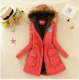 Thick Winter Jacket Women Large Size Long Section Hooded parka outerwear warm coat