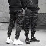 Ribbons Harem Joggers Men Cargo Pants