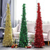 Artificial Tinsel Pop Up Christmas Tree with Stand Gorgeous Collapsible Artificial Christmas Tree for Christmas Decorations - Minihomy