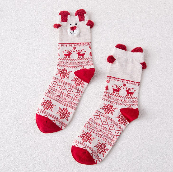 Cute Santa Claus Christmas Socks for Holiday Fun