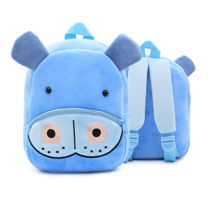 Cute Plush Backpacks Kindergarten Cartoon School Bags Children Animal Toys Bag - Minihomy