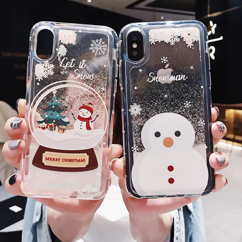 Compatible with Apple Snowflakes Sands Mobile Shell Christmas - Minihomy