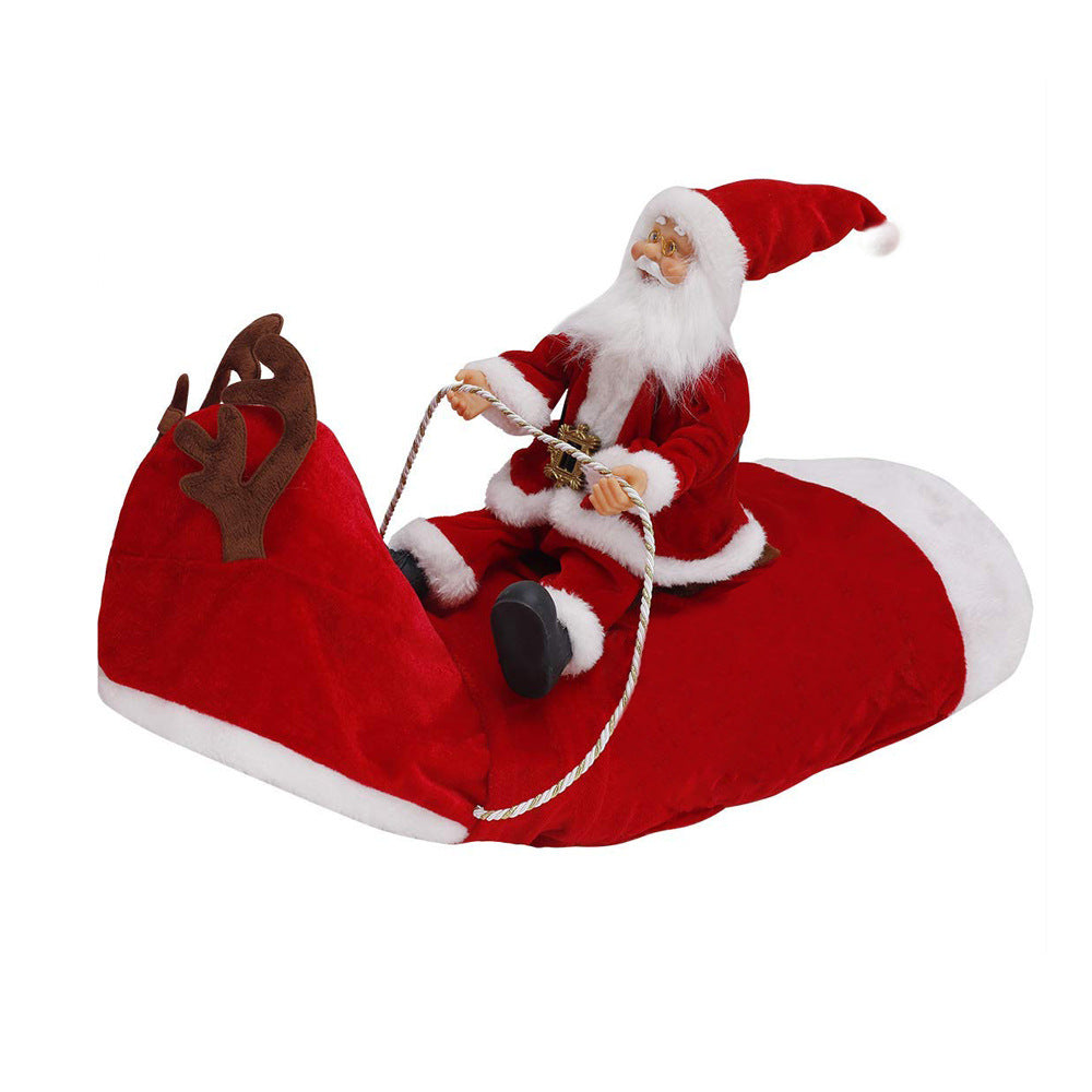 Dog Christmas Clothes Santa Claus Riding Deer - Minihomy