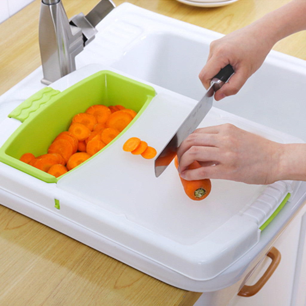 Kitchen drain cutting board - Minihomy