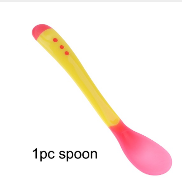 1pc/3Pcs/set Baby Tableware Dinnerware Suction Bowl with Temperature Sensing Spoon baby food Baby Feeding Bowls dishes - Minihomy