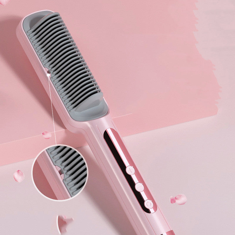 Negative ion hair straightening comb