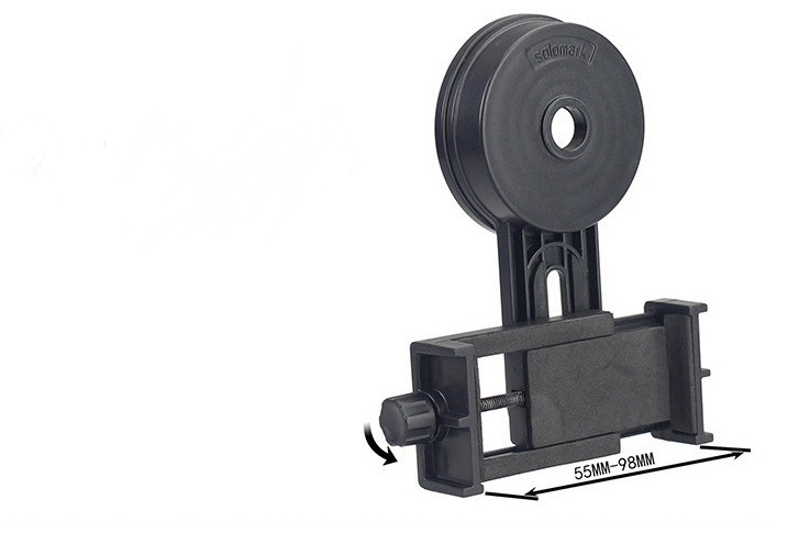 Telescope connection mobile phone holder retractable bracket