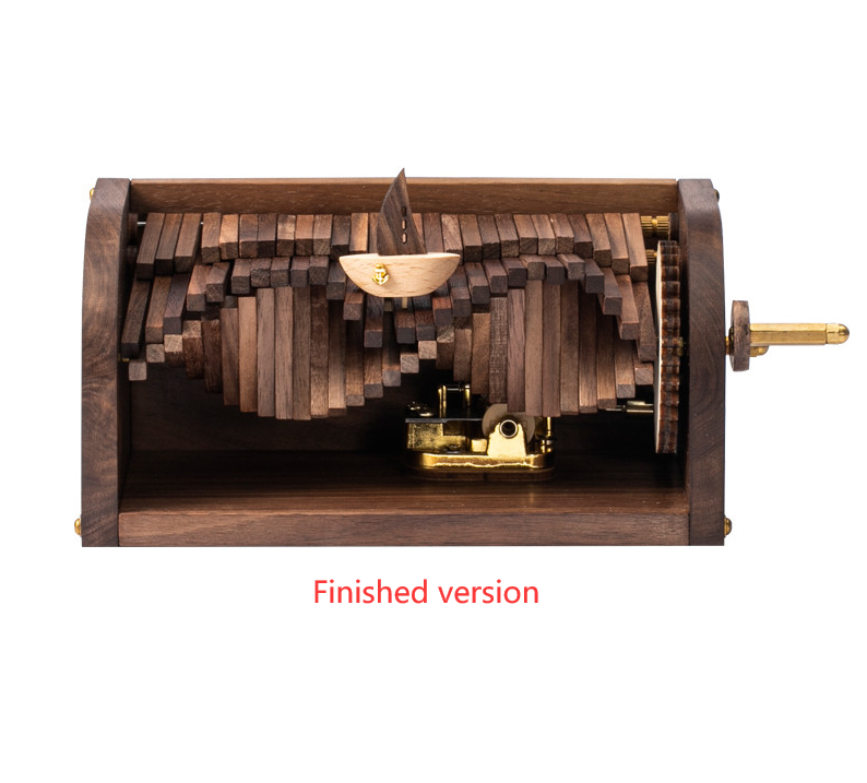 Wooden hand-operated wave making machine