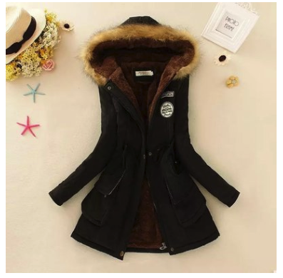 Thick Winter Jacket Women Large Size Long Section Hooded parka outerwear warm coat