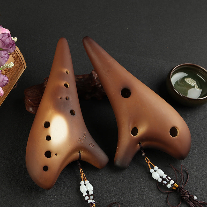 12 hole alto G tone professional unbaked ocarina