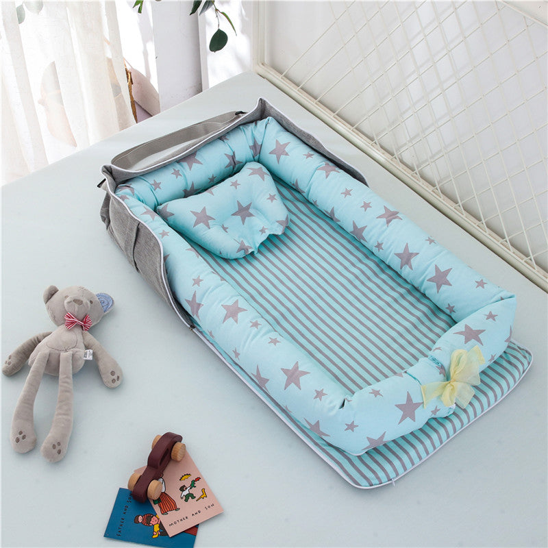 Cotton Portable Baby Crib Newborn Foldable - Minihomy