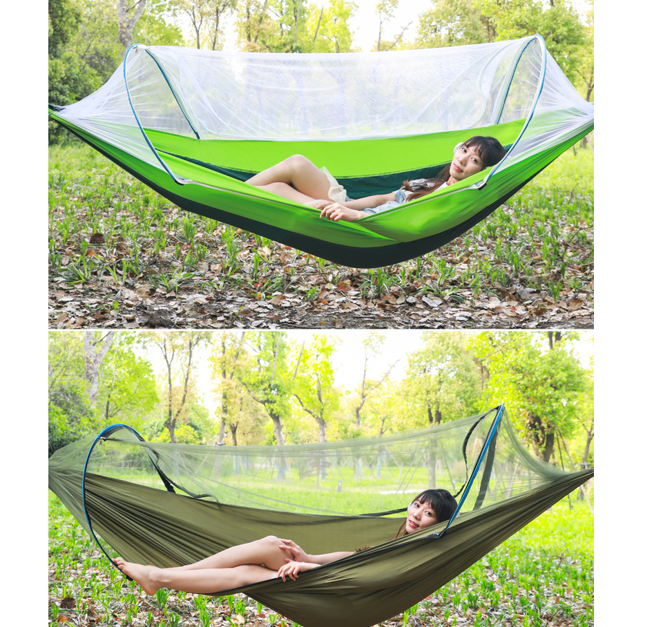 2 Person Portable Outdoor Mosquito Parachute Hammock - Minihomy