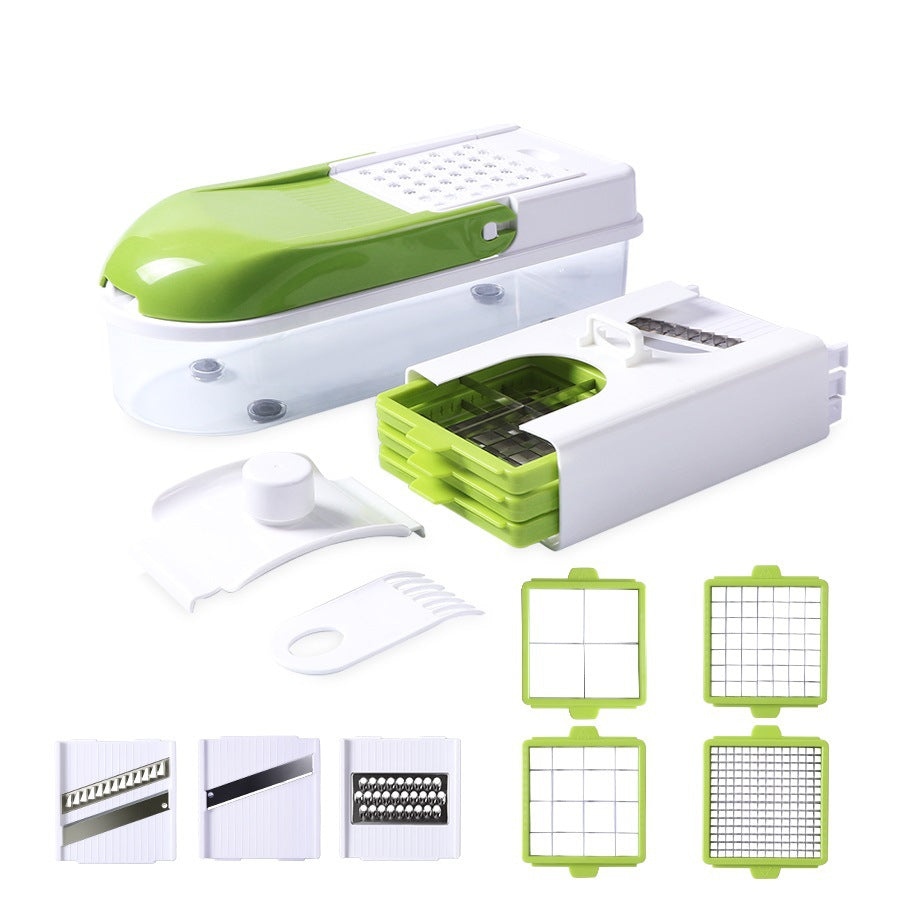 Multifunction Vegetable Slicer shredder with 8 Dicing Blades - Minihomy