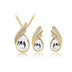 Crystal Zircon Necklace Set Combination - Minihomy