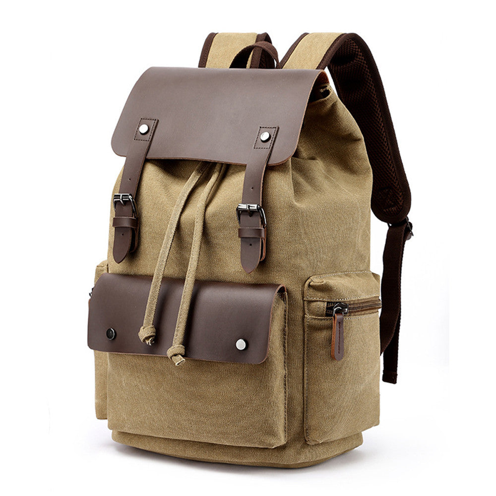 Men's Canvas Casual Backpack Laptop Bag - Minihomy