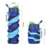 Foldable Water Bottle Leakproof Fold Silicone Cute Water Bottles Kids Cup with Straw