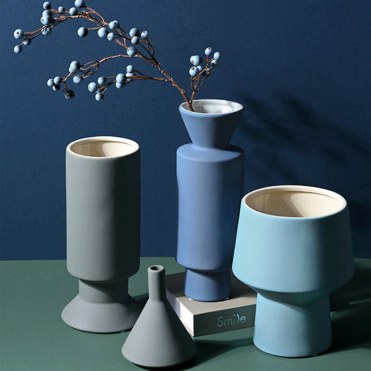 Nordic modern style ceramic vase - Minihomy