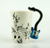 Creative Music Violin Style Guitar Ceramic Mug Coffee Tea Milk Stave Cups With Handle Coffee Mug Novelty Gifts - Minihomy