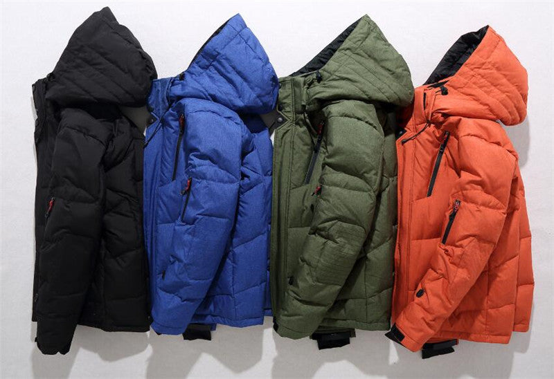 Men's Warm Hooded Thick Puffer Jacket Coat - Minihomy