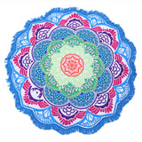 Round Printed Bath Towel Beach Towel Yoga Mat - Minihomy