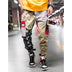 Large size loose camouflage tooling men's elastic waist casual trousers - Minihomy