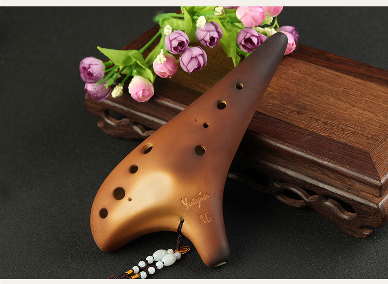 12 hole alto G tone professional unbaked ocarina