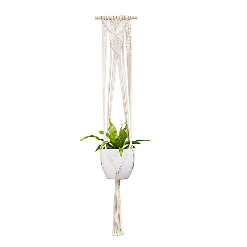 4 Pack - Macrame Hanging Baskets - Minihomy