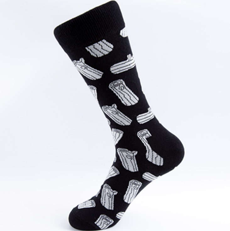 Street skateboarding personality forest series men's socks