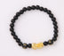 Obsidian 18K Gold Beads Bracelet Men Women - Minihomy