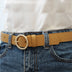 Alloy versatile round buckle belt - Minihomy