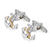 Anchor Cufflinks Exquisite Two-tone French Cuff Studs - Minihomy