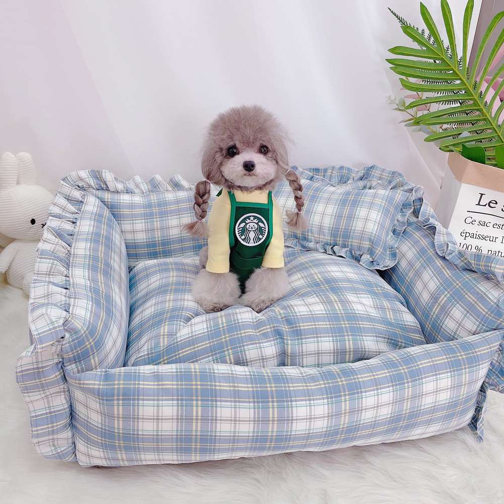 Four Seasons Kennel Dog Mattress Pet Removable and Washable Small Dog Teddy - Minihomy