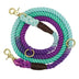 Two-In-One Drag Two Double-Headed Double Dog Walking Dog Rope Half-Chain Collar Small Dog