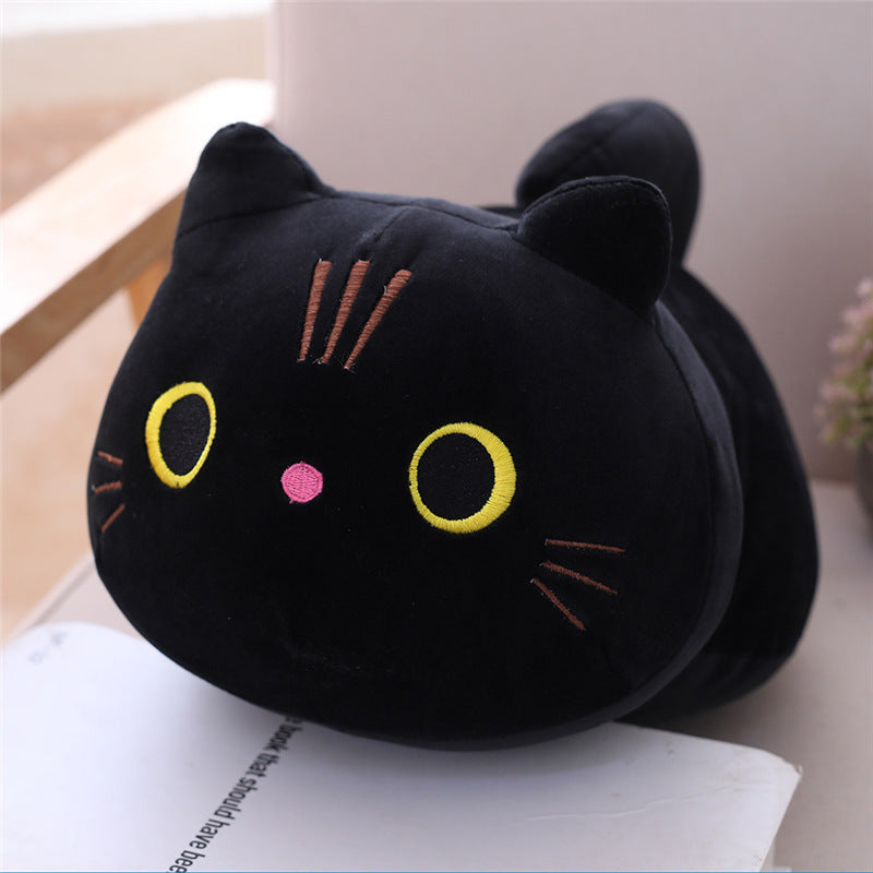 Large Size Cartoon Cat Plush Toys Stuffed Cloth Doll Long Animal Pillow Cushion - Minihomy