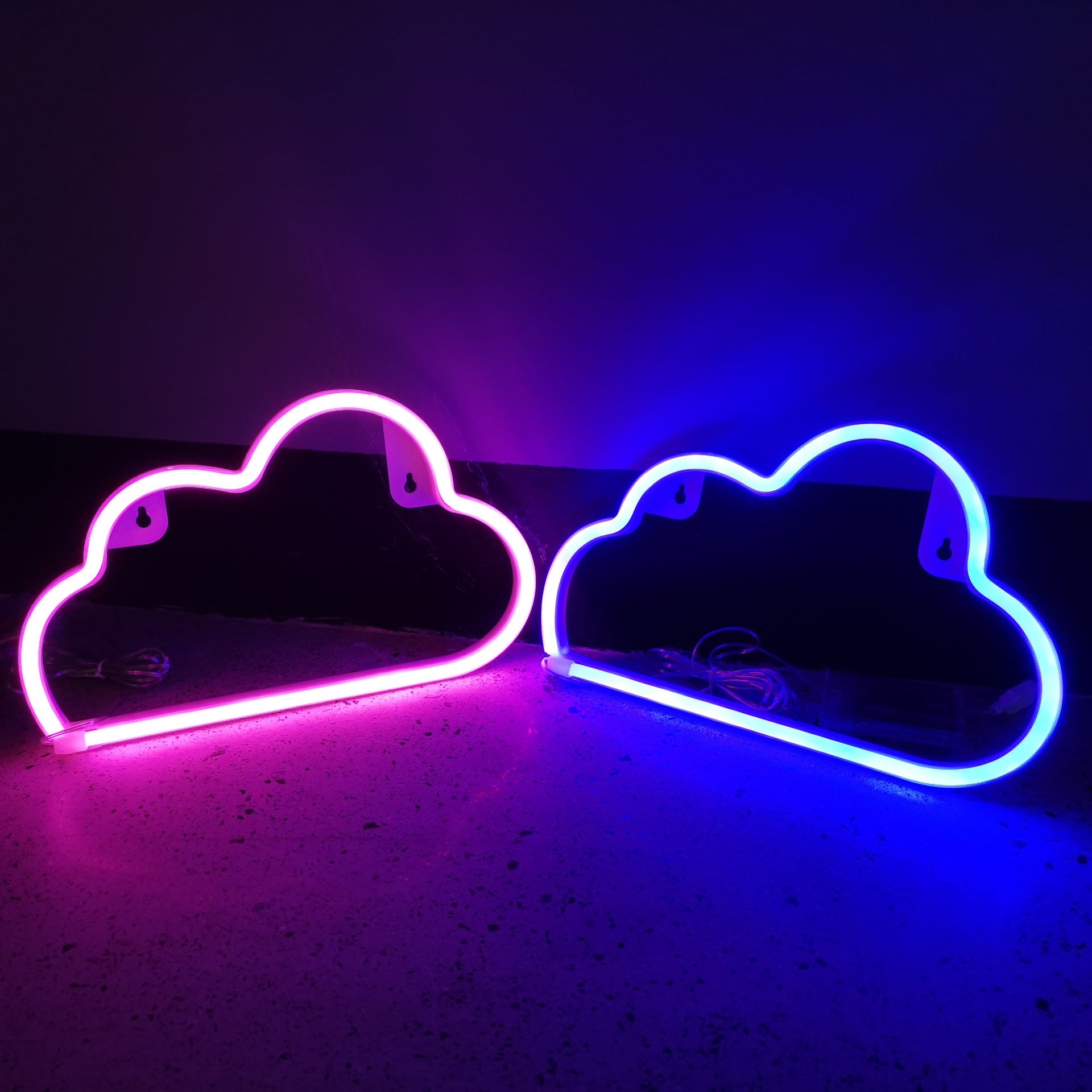 Clouds Neon Shape Night Light Decoration Wall Hanging - Minihomy