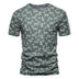 Casual Slim-Fit Stretch T-Shirt Men Short-Sleeved Printed T-Shirt Sports Men - Minihomy