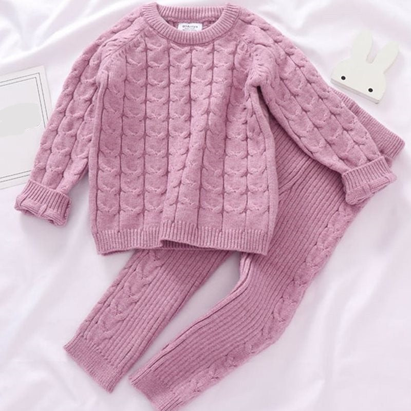 Kids Sweaters Baby Boy Girl Winter knit Sweater Pants