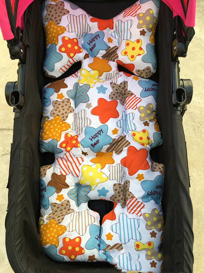 Baby Pushcart Seat Cushion Four Seasons Cotton Pad Umbrella Car - Minihomy