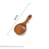 Teak Unlacquered Solid Wood Spatula Non-Stick Wok Stir-Fry Spatula