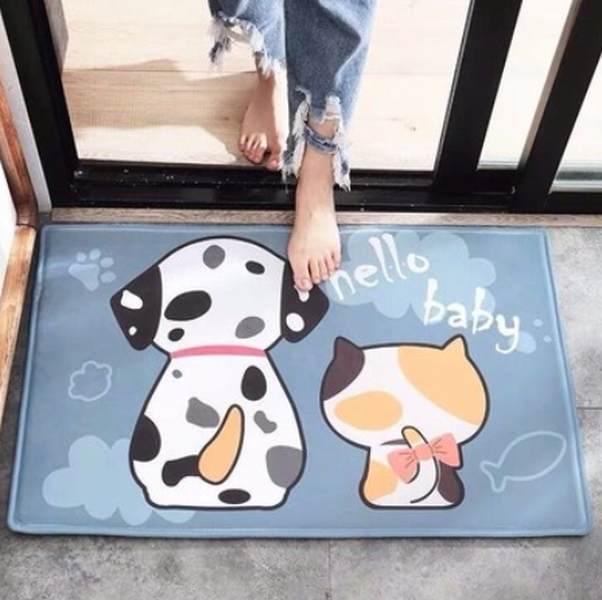 Cartoon Floor Mat Household Door Mat Bedroom Door Foot Mat - Minihomy