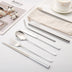 7-piece Set Of Creative Titanium-plated Environmentally Friendly Portable Tableware - Minihomy