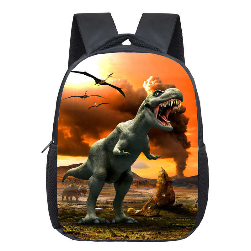 Cartoon Dinosaur Kindergarten Backpack - Minihomy